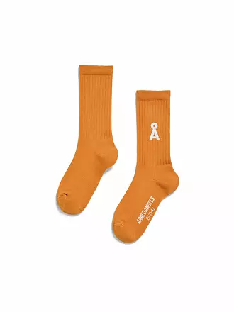 ARMEDANGELS | Socken SAAMUS BOLD dark cranberry | orange